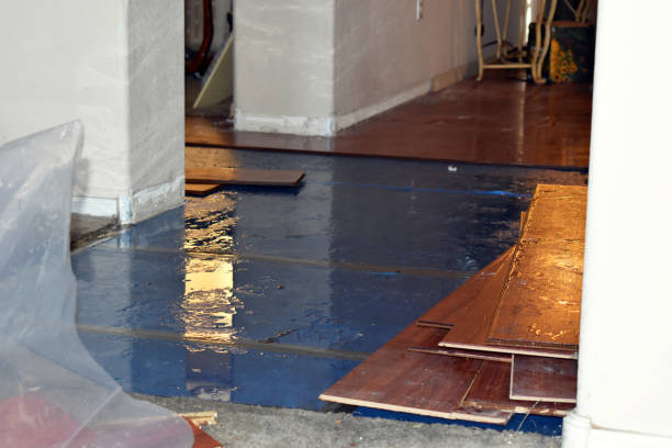 Professional Emergency Water Damage Restoration technician working in Etna, OH